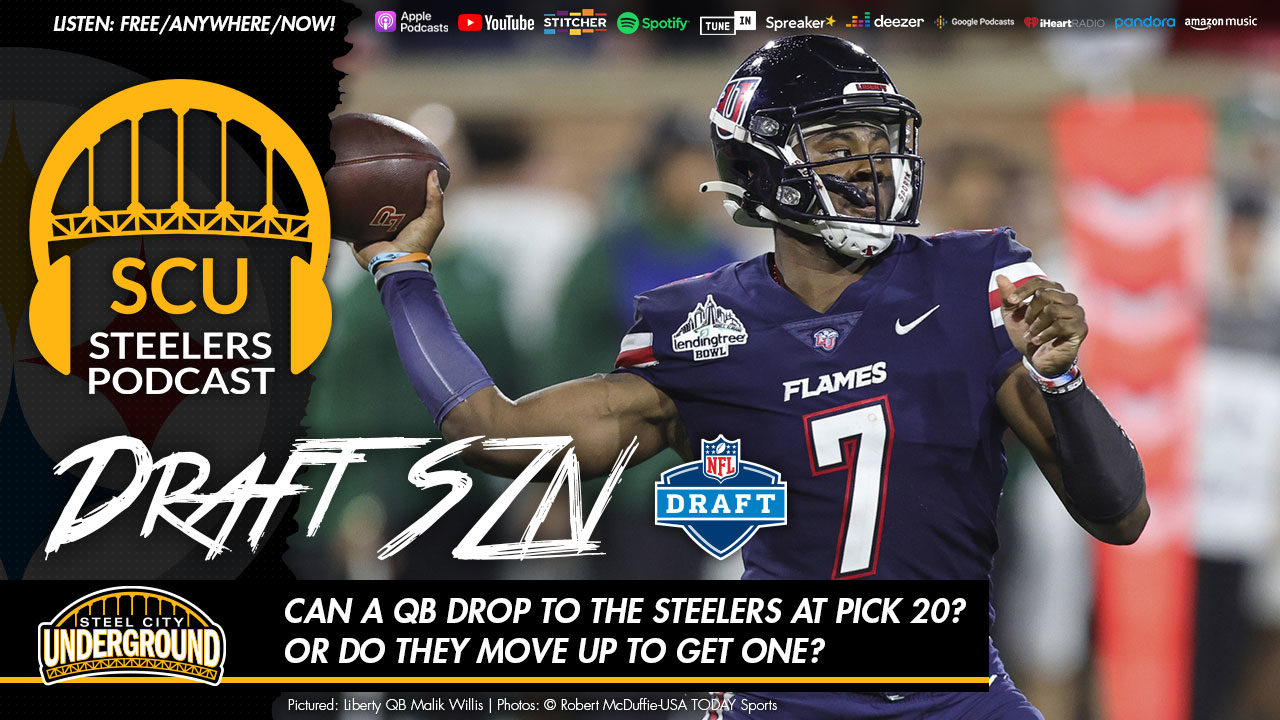Can a QB drop to the Steelers at pick 20? Or do they move up to get one?