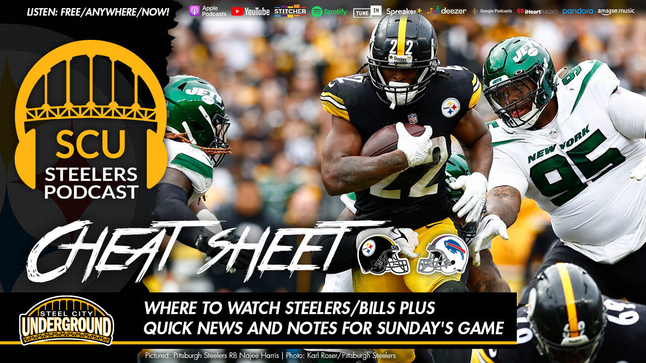 Where to watch Steelers/Bills plus quick news and notes for Sunday's game