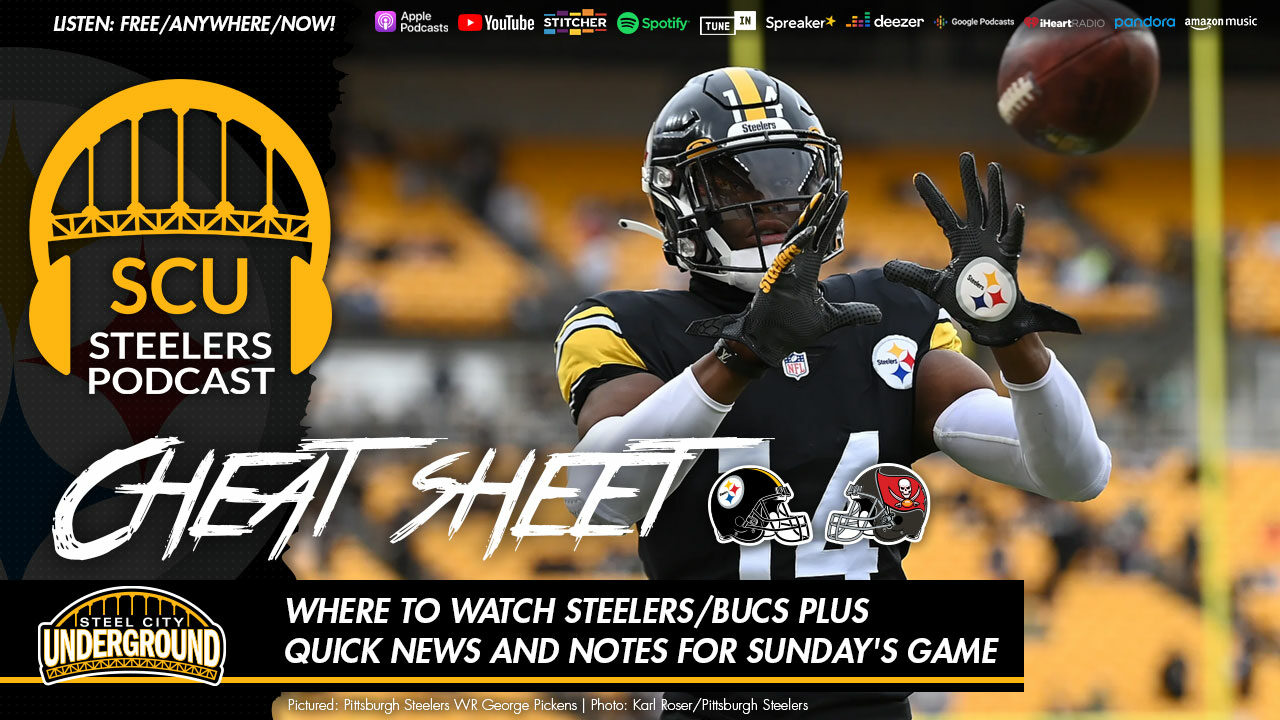 Where to watch Steelers/Bucs plus quick news and notes for Sunday's game