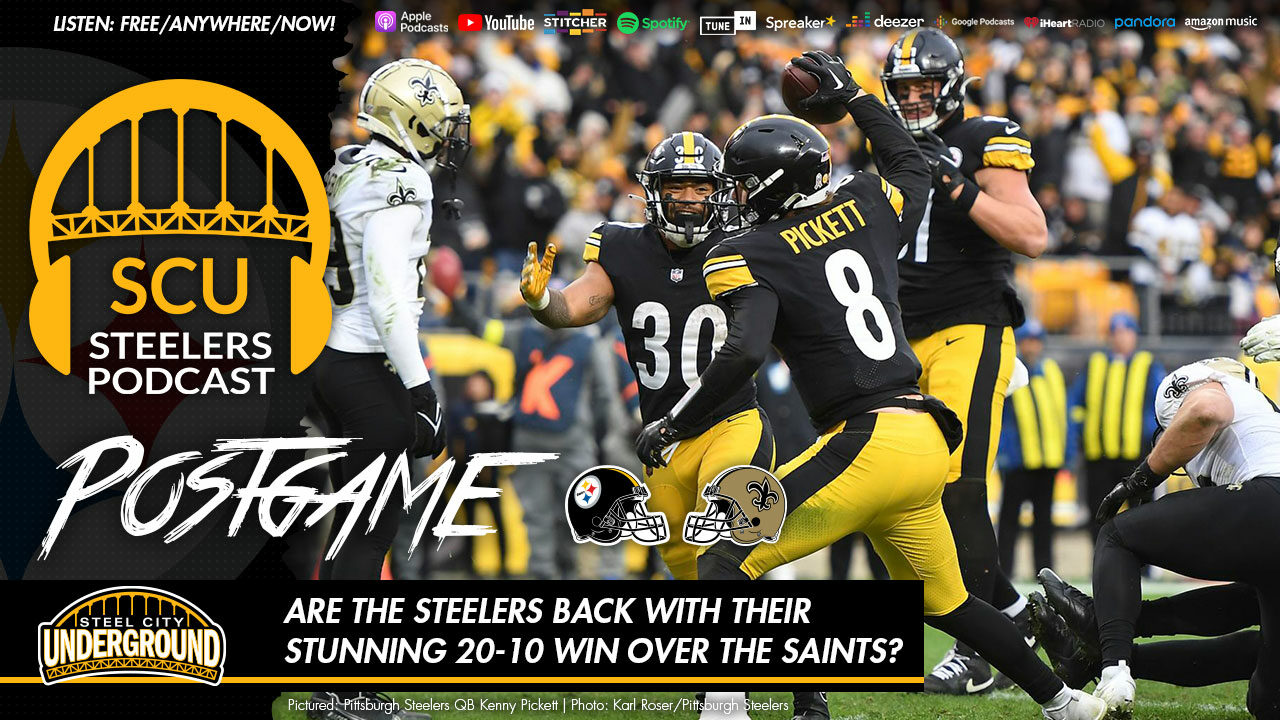Are the Steelers back with their stunning 20-10 win over the Saints?