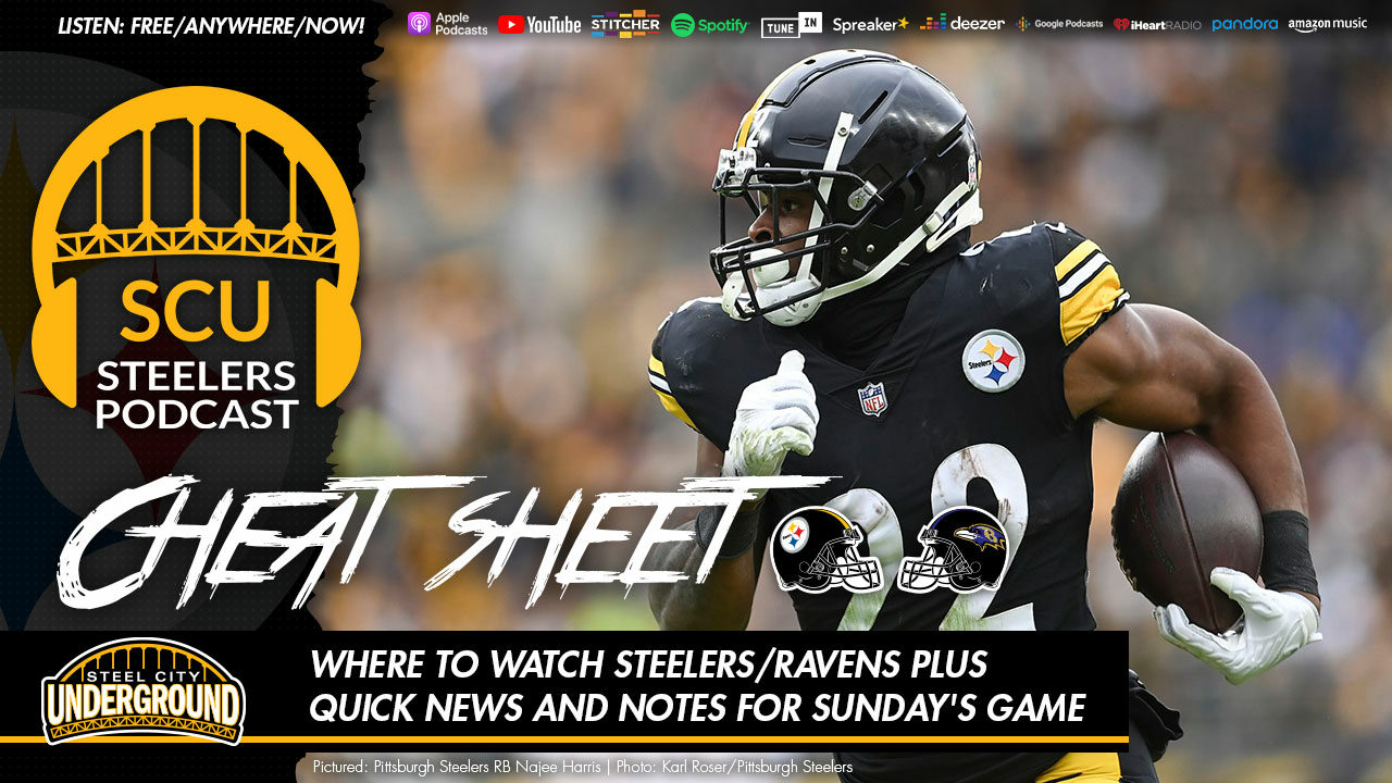 Where to watch Steelers/Ravens plus quick news and notes for Sunday's game