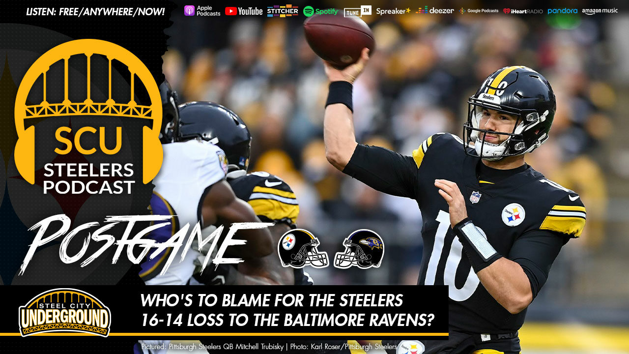 Who's to blame for the Steelers 16-14 loss to the Baltimore Ravens?