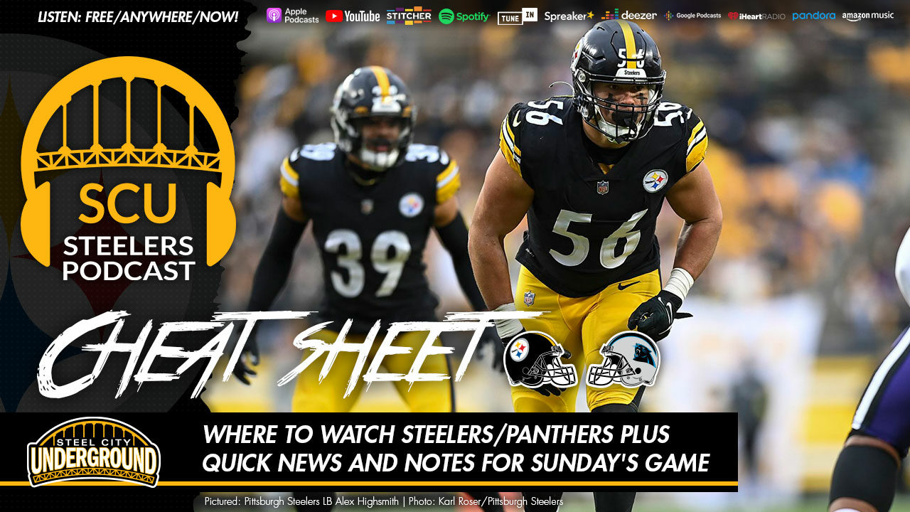 Where to watch Steelers Panthers plus quick news and notes for