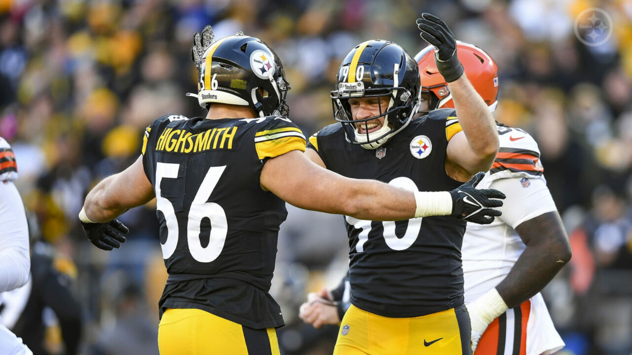 Pittsburgh Steelers LBs Alex Highsmith and T.J. Watt