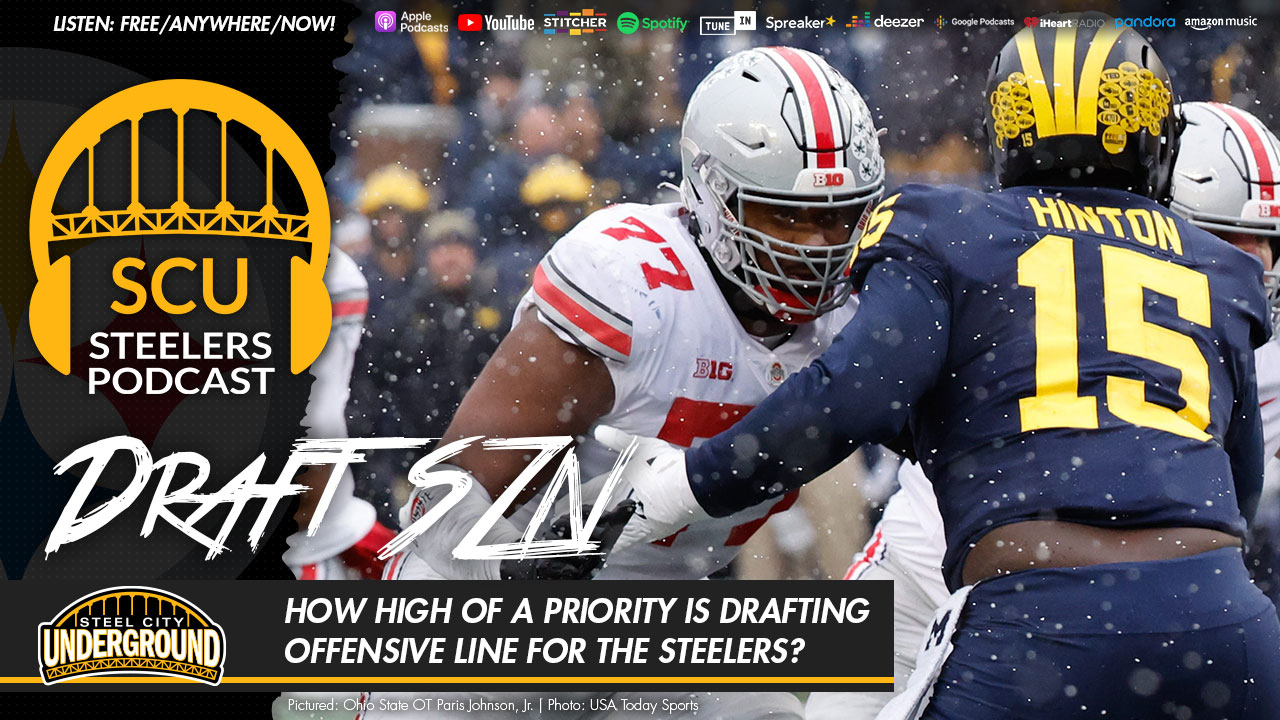 How high of a priority is drafting offensive line for the Steelers?