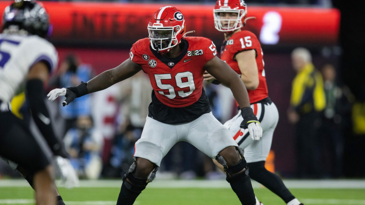 Georgia Bulldogs offensive lineman Broderick Jones