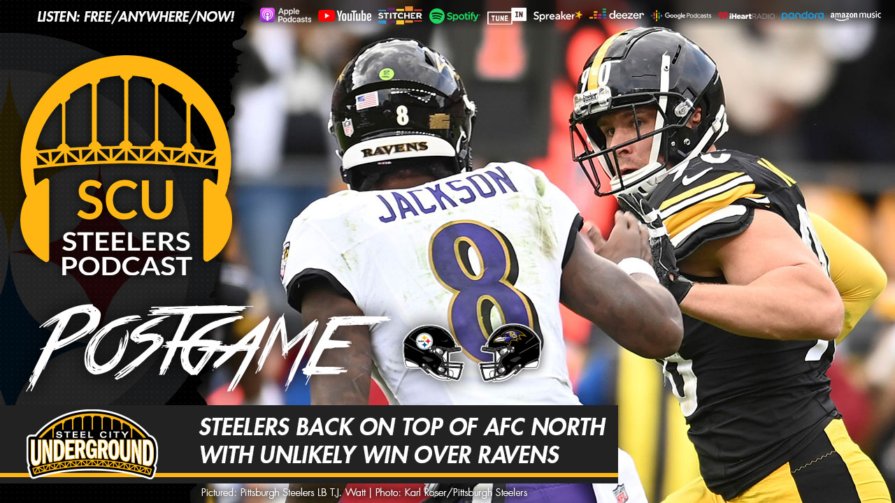 Steelers back on top of AFC North with unlikely win over Ravens
