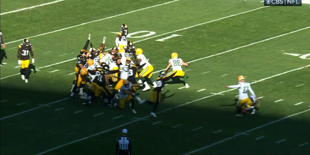 Watch: Peterson PAT block gives Steelers new momentum