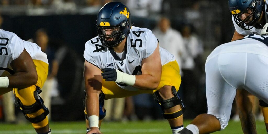 Zach Frazer of the West Virginia Mountaineers