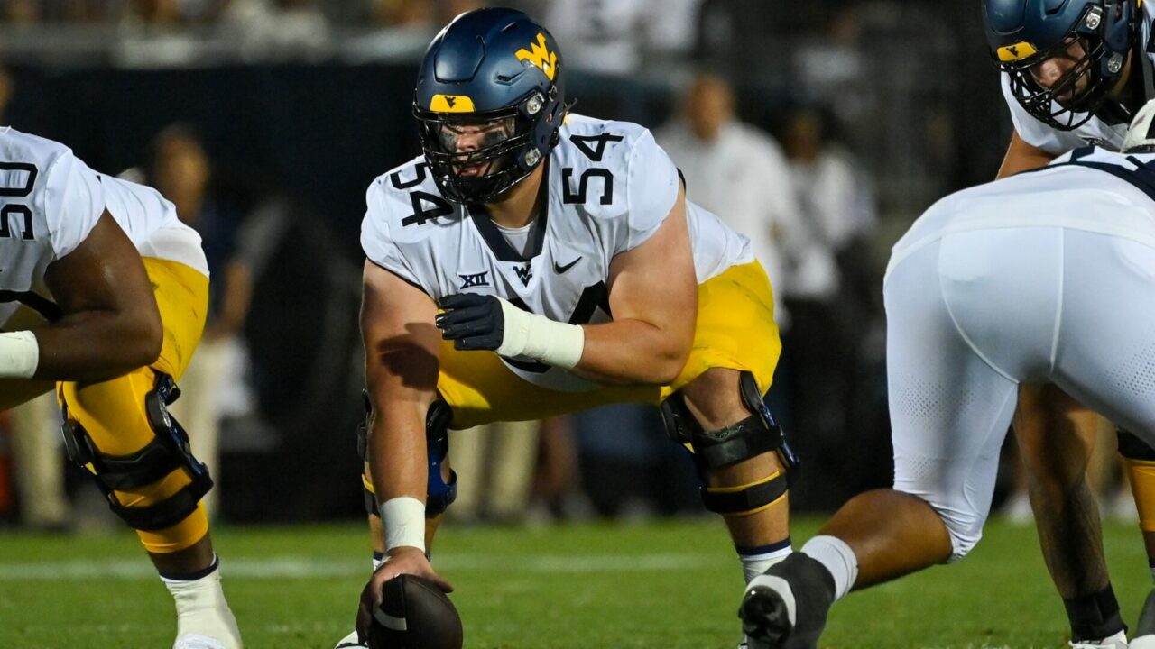 Zach Frazer of the West Virginia Mountaineers