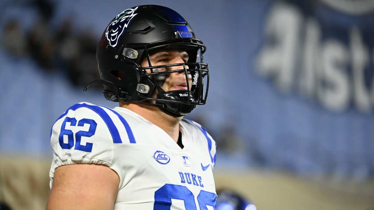 Duke Blue Devils offensive lineman Graham Barton