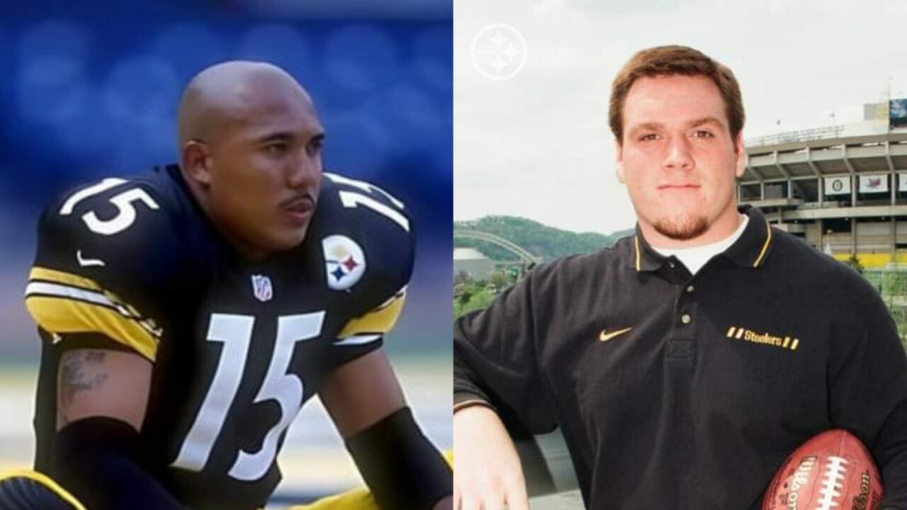 Hines Ward and Alan Faneca; Pittsburgh Steelers 1998 Draft class