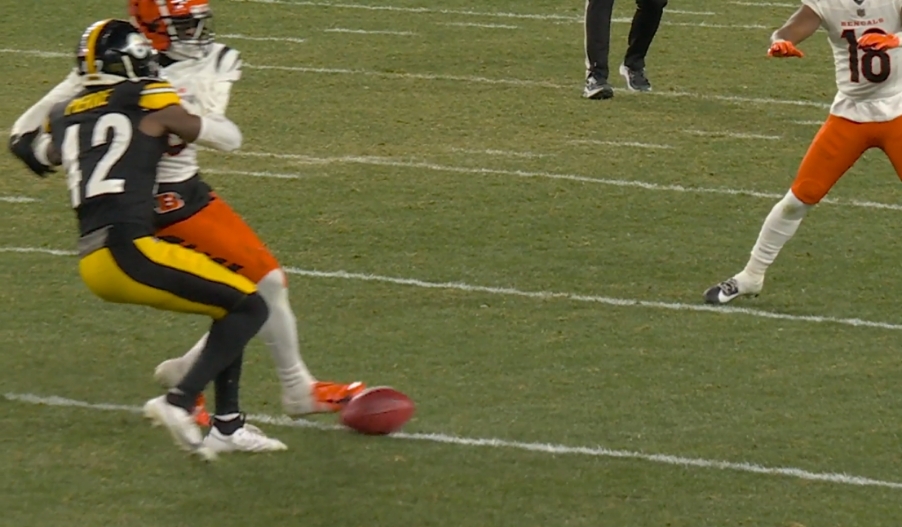 Play review: punt return recovered by the Pittsburgh Steelers via steelcityunderground.com
