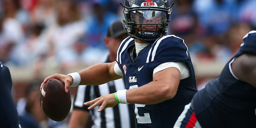 Mississippi Rebels quarterback Jaxson Dart