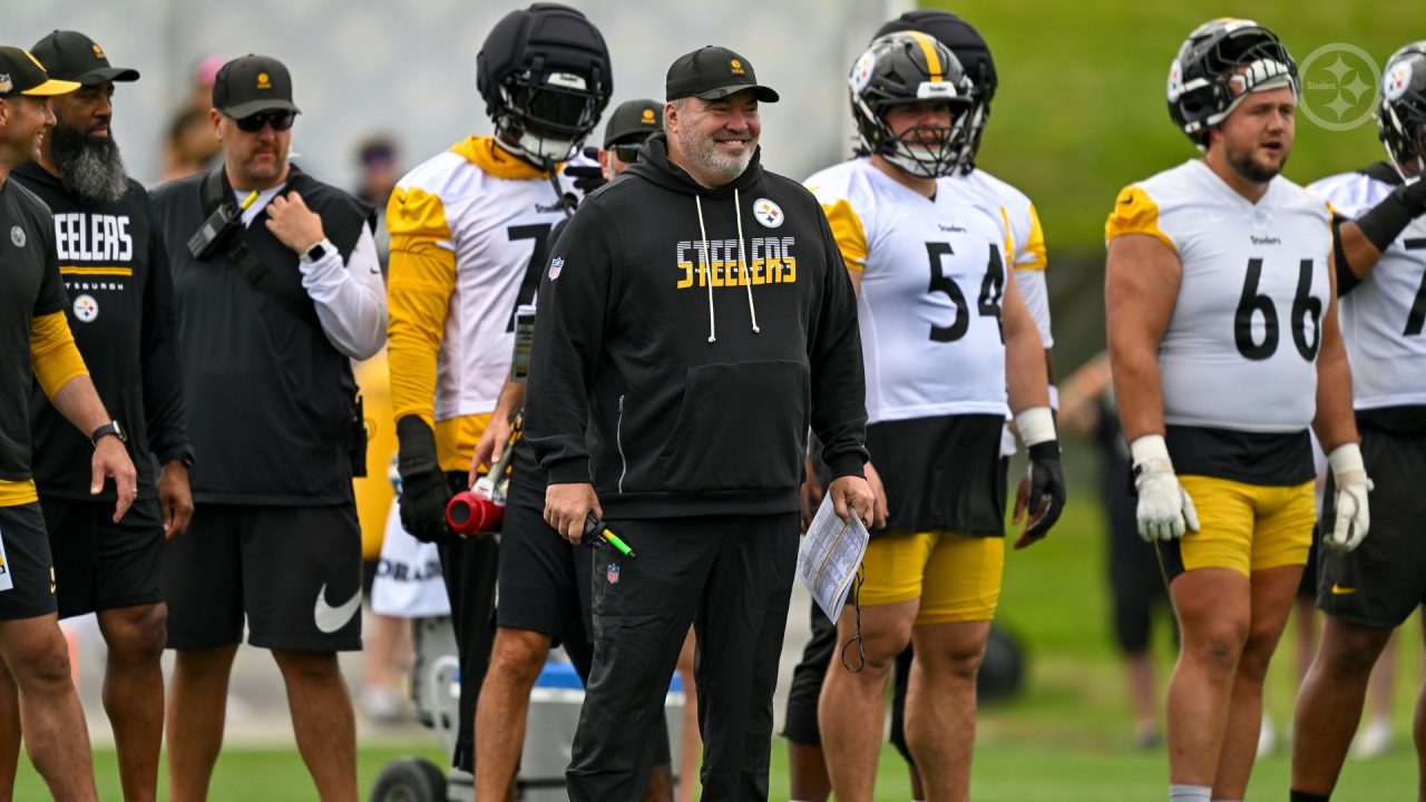 Pittsburgh Steelers head coach Mike McCarthy at training camp